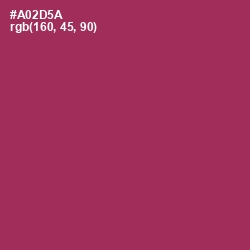 #A02D5A - Night Shadz Color Image
