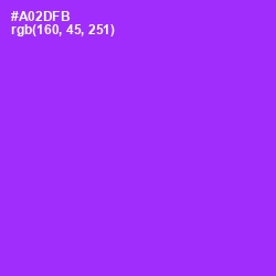#A02DFB - Electric Violet Color Image