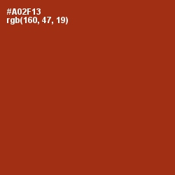 #A02F13 - Tabasco Color Image