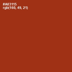 #A03115 - Tabasco Color Image