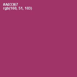 #A03367 - Rouge Color Image