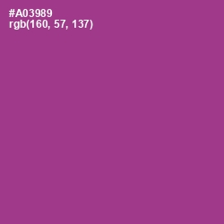 #A03989 - Medium Red Violet Color Image