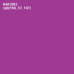 #A03993 - Medium Red Violet Color Image