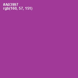 #A03997 - Medium Red Violet Color Image