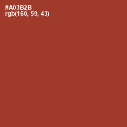 #A03B2B - Roof Terracotta Color Image