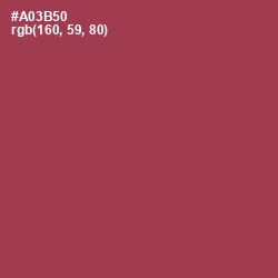 #A03B50 - Night Shadz Color Image