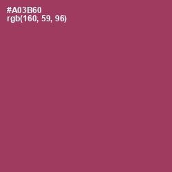 #A03B60 - Rouge Color Image