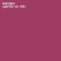 #A03B64 - Rouge Color Image