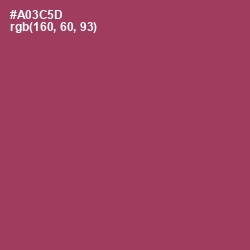 #A03C5D - Night Shadz Color Image