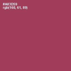 #A03D59 - Night Shadz Color Image