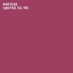 #A03E62 - Rouge Color Image