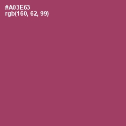 #A03E63 - Rouge Color Image