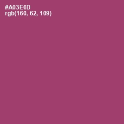 #A03E6D - Rouge Color Image