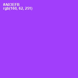 #A03EFB - Electric Violet Color Image