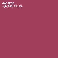 #A03F5D - Night Shadz Color Image