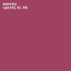 #A04162 - Hippie Pink Color Image