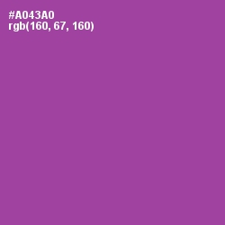 #A043A0 - Trendy Pink Color Image