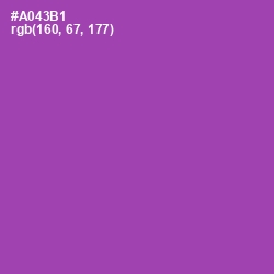 #A043B1 - Wisteria Color Image