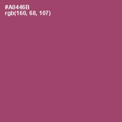 #A0446B - Hippie Pink Color Image