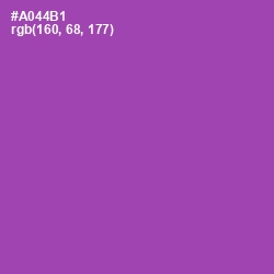 #A044B1 - Wisteria Color Image