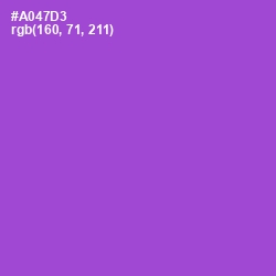 #A047D3 - Amethyst Color Image