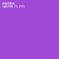 #A049D9 - Amethyst Color Image