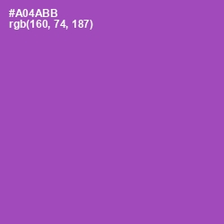 #A04ABB - Wisteria Color Image