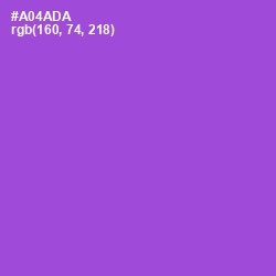 #A04ADA - Amethyst Color Image
