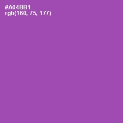 #A04BB1 - Wisteria Color Image