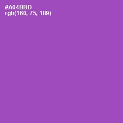 #A04BBD - Wisteria Color Image