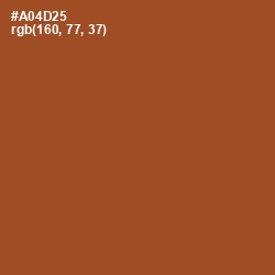 #A04D25 - Paarl Color Image