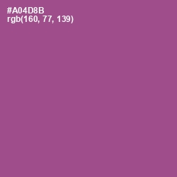 #A04D8B - Tapestry Color Image