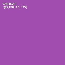 #A04DAF - Wisteria Color Image