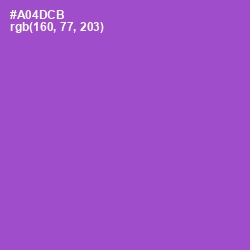 #A04DCB - Amethyst Color Image