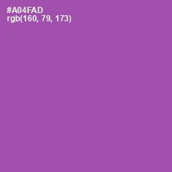 #A04FAD - Wisteria Color Image