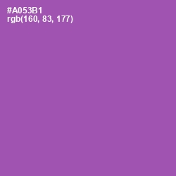 #A053B1 - Wisteria Color Image