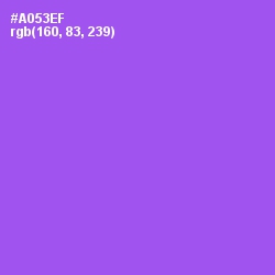 #A053EF - Medium Purple Color Image