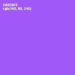 #A058F6 - Medium Purple Color Image