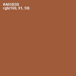 #A05B3B - Brown Rust Color Image
