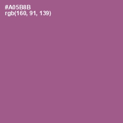 #A05B8B - Tapestry Color Image