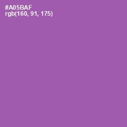 #A05BAF - Wisteria Color Image