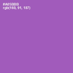 #A05BBB - Wisteria Color Image