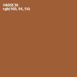 #A05E36 - Brown Rust Color Image