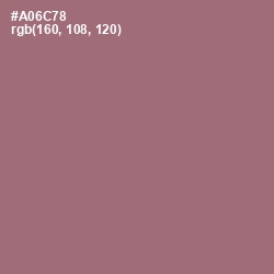 #A06C78 - Coral Tree Color Image