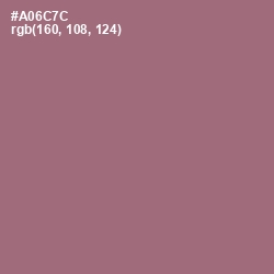 #A06C7C - Coral Tree Color Image