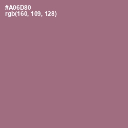 #A06D80 - Turkish Rose Color Image