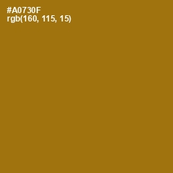 #A0730F - Buttered Rum Color Image