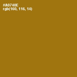 #A0740E - Buttered Rum Color Image