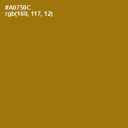 #A0750C - Buttered Rum Color Image