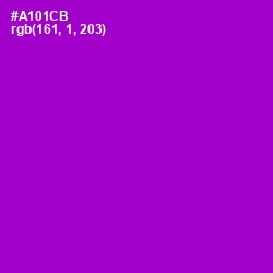 #A101CB - Electric Violet Color Image